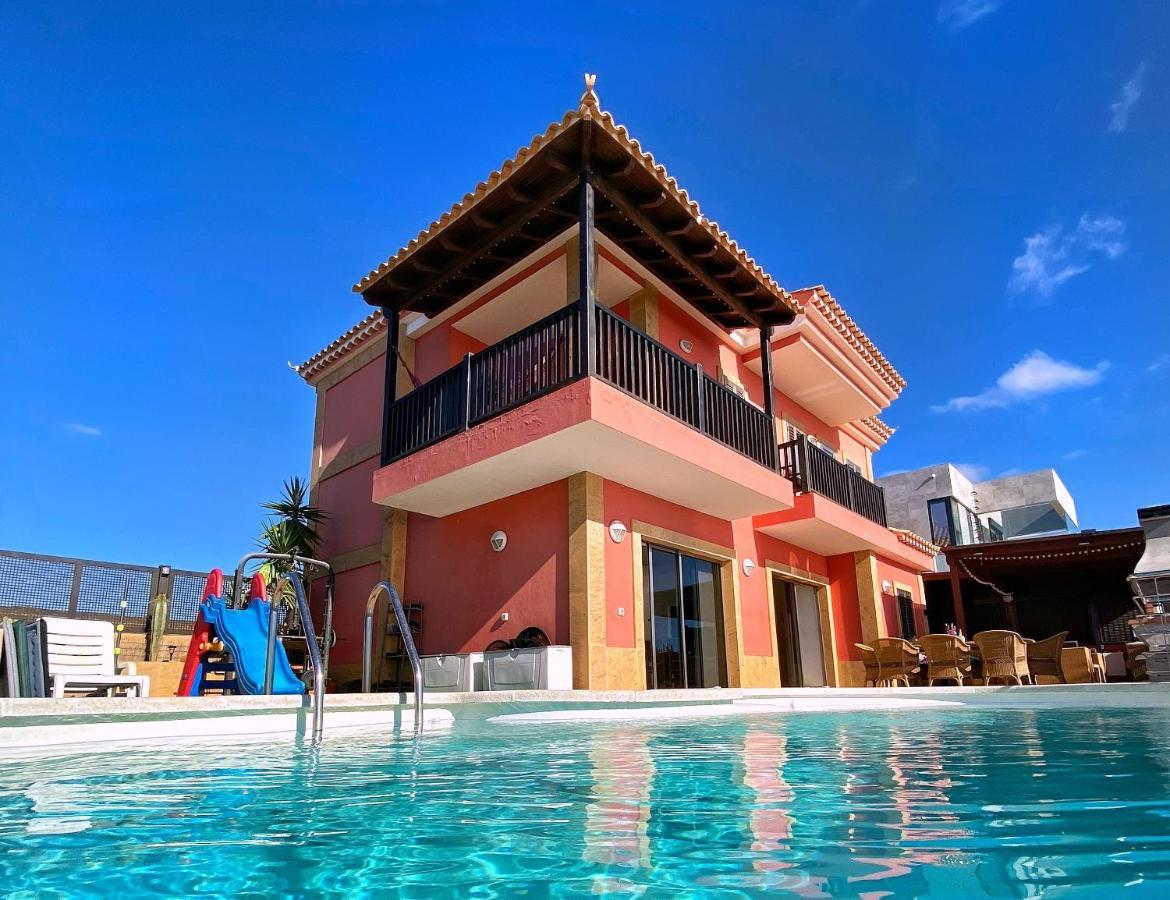 Luxury 5 star Villa Violetta with amazing sea view, jacuzzi&heated pool San Agustín Esterno foto
