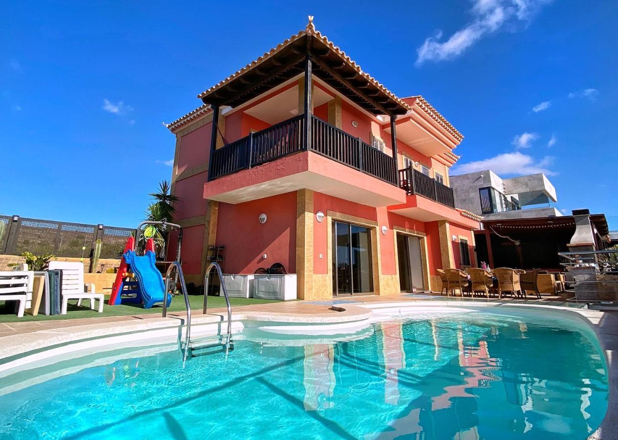 Luxury 5 star Villa Violetta with amazing sea view, jacuzzi&heated pool San Agustín Esterno foto