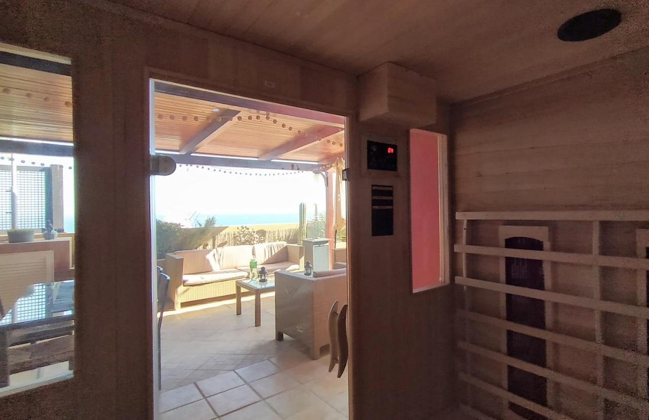 Luxury 5 star Villa Violetta with amazing sea view, jacuzzi&heated pool San Agustín Esterno foto