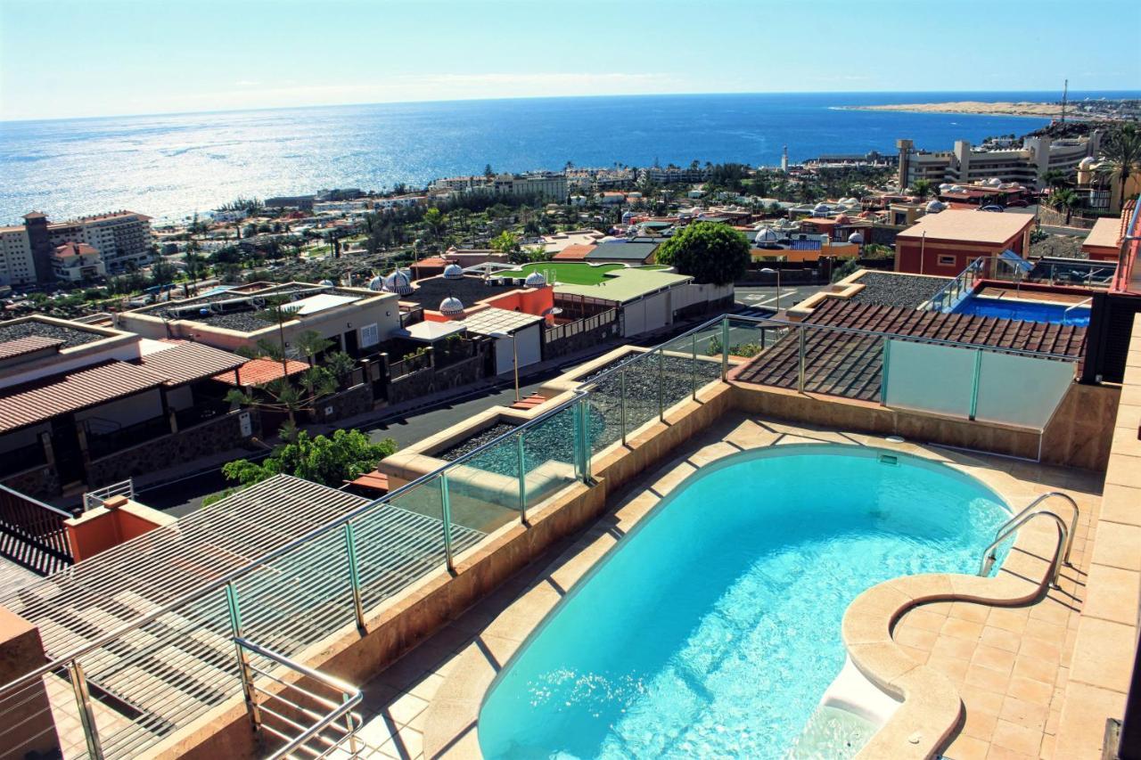 Luxury 5 star Villa Violetta with amazing sea view, jacuzzi&heated pool San Agustín Esterno foto
